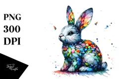 Colorful Bunny made of PNG Product Image 1