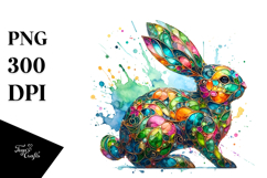 Colorful Bunny made of PNG Product Image 1