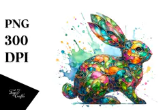 Colorful Bunny made of PNG Product Image 1
