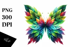a Vibrant Plant Butterfly PNG Product Image 3