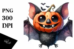 Funny Halloween Bat, Transparent PNG Product Image 1