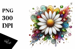Watercolor Luxury Flower Splash Clipart Product Image 1