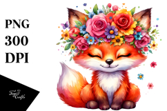 Vibrant Abstract Fox.png Product Image 1