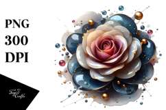 Glossy Rose PNG Product Image 1