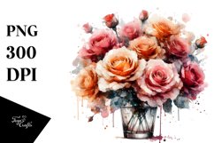 Peonies Watercolor PNG Product Image 3