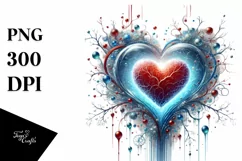 Simple Digital Painting Heart PNG Product Image 1