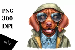 Baby Vizsla Watercolor, Sunglasses Jeans Product Image 3