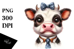 Funny Baby Cow PNG Product Image 1