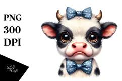 Funny Baby Cow PNG Product Image 1