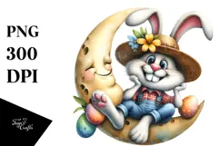 Bunny with Goofy Haircut, Transparent PNG Product Image 1