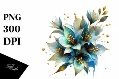 Sublimation Clipart Flower - A glossy lobelia Product Image 3