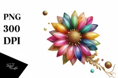 Watercolor Luxury Flower Love Splash Clipart Product Image 3