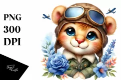 Colorful Baby Lion | Sublimation | Clipart Product Image 1
