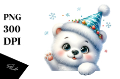 Cute Polar Bear with Hat Product Image 1
