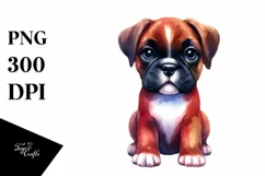 Watercolor Cute Vibrant Boxer | Sublimation | Clipart Product Image 3