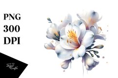 Glass Freesia with Golden Insertions | Watercolor Splash Product Image 3