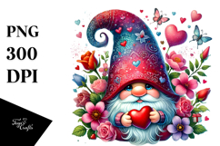 Detailed Valentines Gnome with Large Detailed Hat Product Image 1