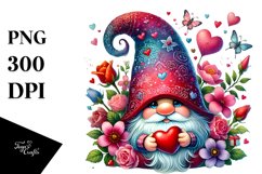 Detailed Valentines Gnome Hat PNG Product Image 1