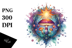 Magical Celestial Mushroom PNG Product Image 1