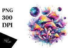 Colorful Magical Celestial Astral Mushroom Product Image 3