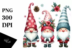 Cute Christmass Gnomes, Transparent PNG Product Image 3