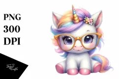 Cute Baby Unicorn | Sublimation | Clipart Product Image 1