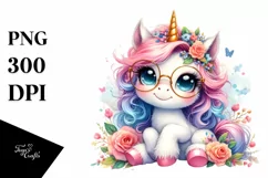 Cute Baby Unicorn | Sublimation | Clipart Product Image 1