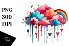 colorful Simple Cloud PNG Product Image 1