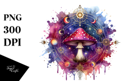 Vibrant Magical Mushroom PNG Product Image 1