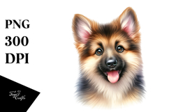 Cute German Shepherd PNG Product Image 1