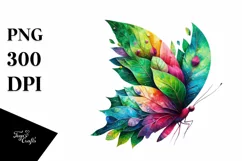 Vibrant Plant Butterfly PNG Product Image 1