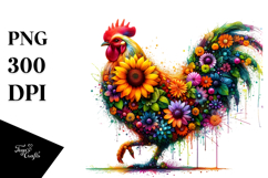 Vibrant Abstract Chicken.png Product Image 1