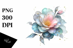 Shiny Camellia Splash, Transparent PNG Product Image 3