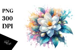 Shiny Jasmine Watercolor Splash Product Image 1