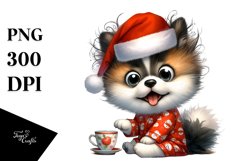 Baby Akita with Crazy Haircut, High-res PNG Product Image 1