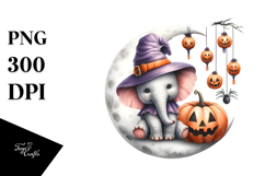 Halloween Elephant with Hanging Jack-o&#039;-lanterns, High-Res Product Image 1
