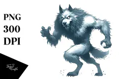 Funny Werewolf, Digital Art PNG Product Image 1
