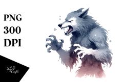 Funny Simple Werewolf, Transparent PNG Product Image 1