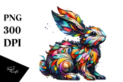 Colorful Bunny Made of PNG Product Image 1