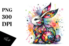 Colorful Bunny Made of PNG Product Image 1