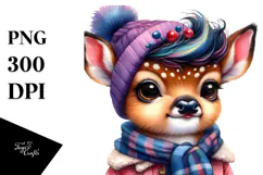 Cute Humorous Baby Deer PNG Product Image 1