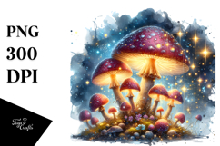 Autumn Celestial Mushroom PNG Product Image 1