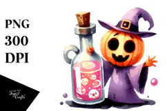 Simple Funny Halloween Clipart, Transparent PNG Product Image 1