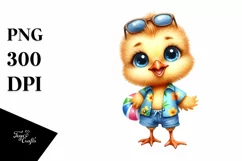 Funny Baby Chick Beachwear | Sublimation | Clipart Product Image 3