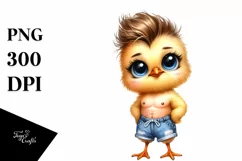 Funny Baby Chick Beachwear | Sublimation | Clipart Product Image 3