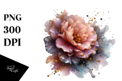 Glossy Carnation in Material, PNG Product Image 1