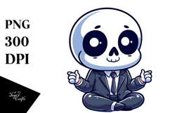Cartoony Sugar Skull Suit Curiosity PNG Product Image 1