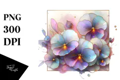 Shiny Pansy, 20 oz Tumbler PNG Product Image 1