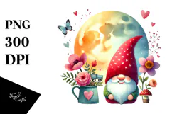 Gnome in Adorned Valentine PNG Product Image 1