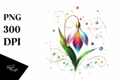 Watercolor Luxury Flower Love Splash Clipart Product Image 3